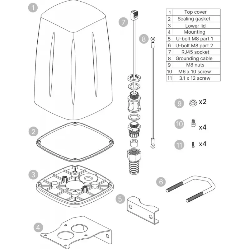 ANTENNA WIFI OUTDOOR LTE 5G/PR1ICA70 TELTONIKA