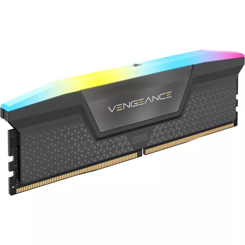 DIMM 64 GB DDR5-6000 (4x 16 GB) Quad-Kit, mälu must, CMH64GX5M4B6000C36, Vengeance RGB, INTEL XMP
