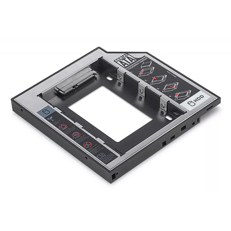 Paigaldusraam SSD / HDD CD / DVD / Blu-ray SATA to SATA III 12.7mm