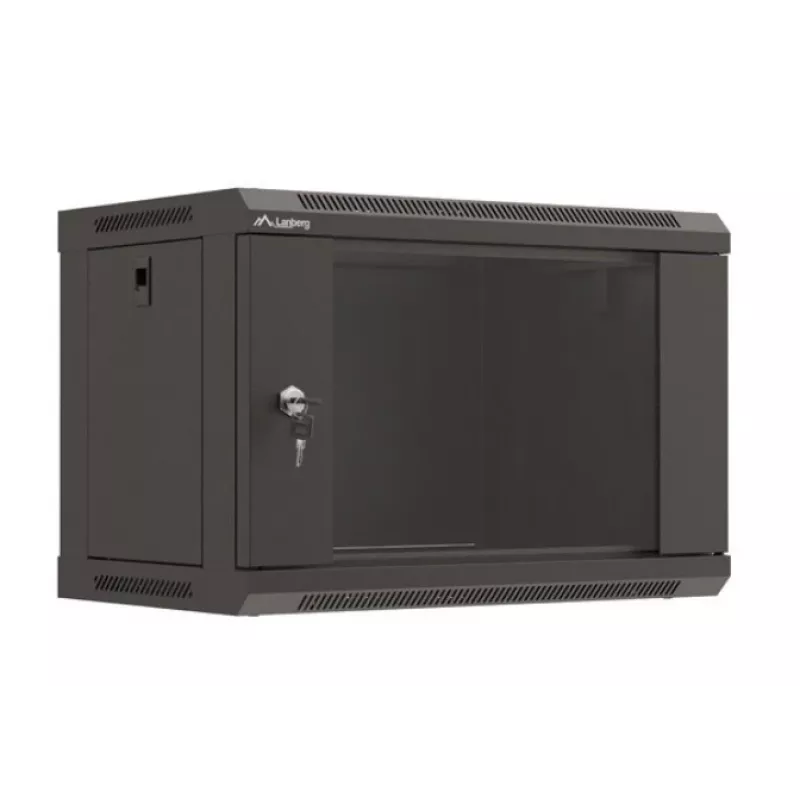 Seinale kinnitatav rack LANBERG WF03-5306-10B 6U, 60 kg, võtmelukk, must