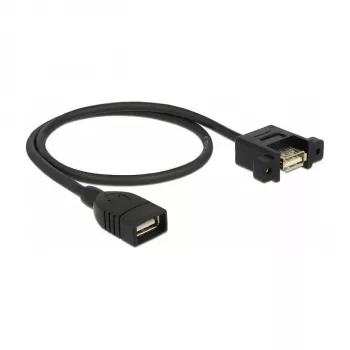 USB-kaabel DeLOCK 85459 USB 2.0 0,5 m Must