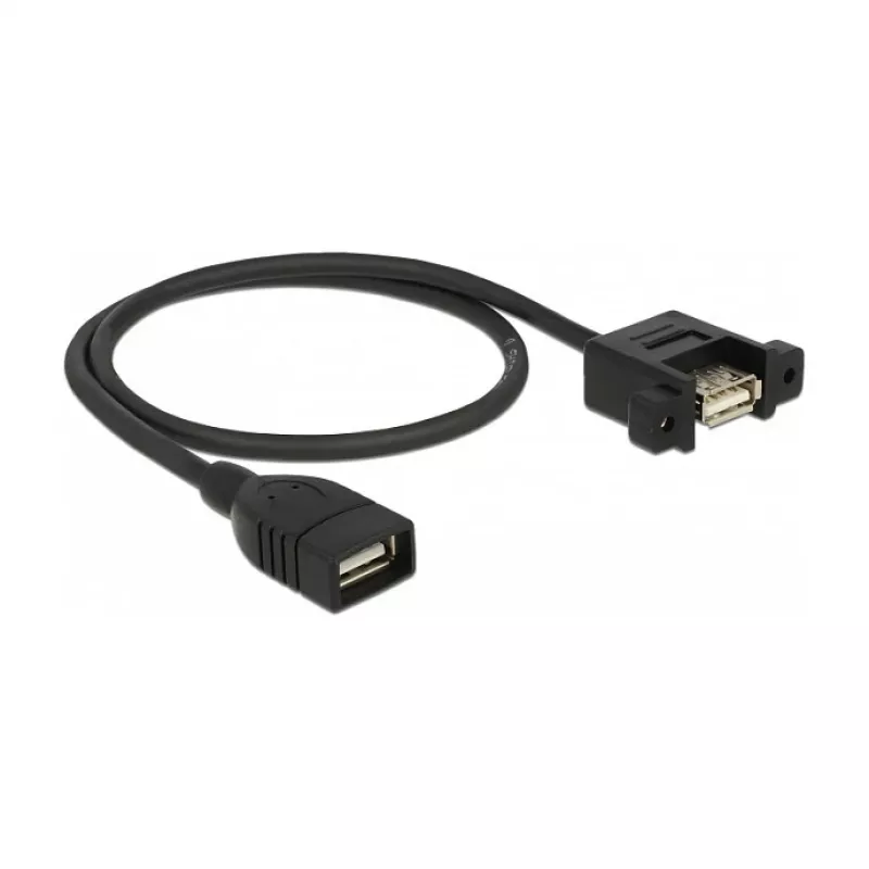 USB-kaabel DeLOCK 85459 USB 2.0 0,5 m Must
