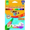 BIC Värvipliiatsid CEV.TRIANG.CBW 10+2 EU 12 värvipliiatsit, 214842