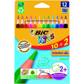 BIC Värvipliiatsid CEV.TRIANG.CBW 10+2 EU 12 värvipliiatsit, 214842
