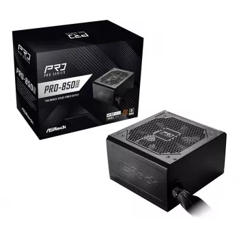 Toiteplokk ASRock Pro Series PRO-850B 850W ATX 80+ Bronze, must