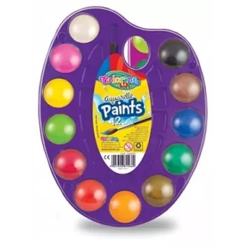 Colorino Kids vesivärvipalett 12 värvi
