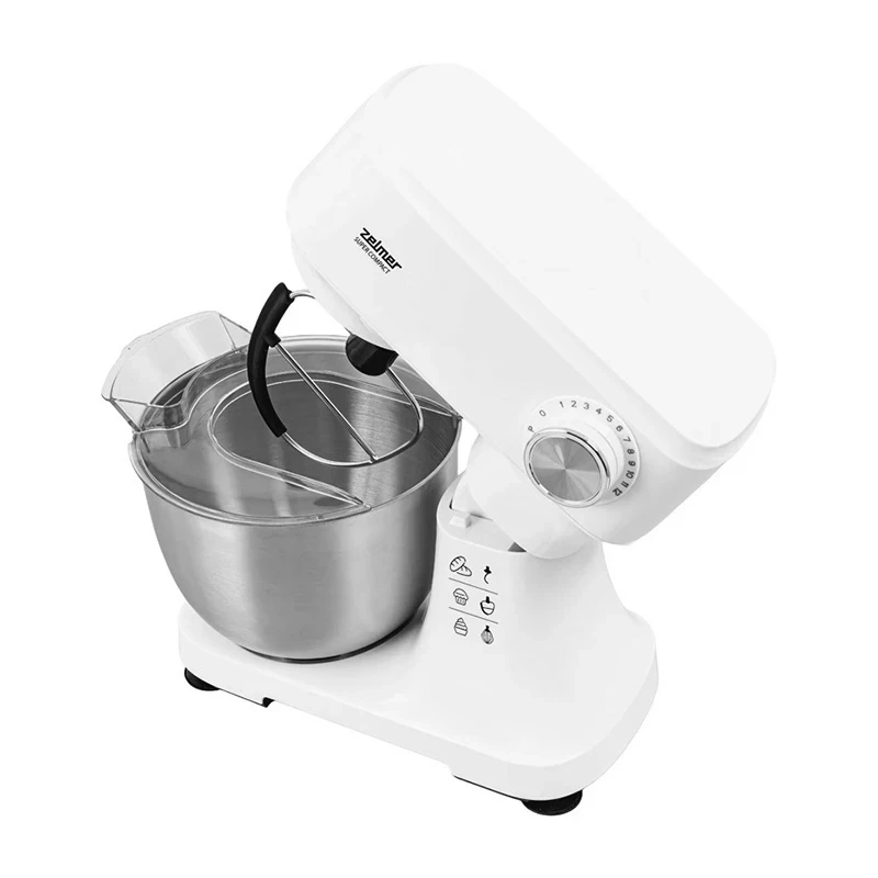 Planetaarmikser Zelmer ZKR1340 - 600 W, 3,5 L kauss, valge