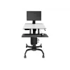 Ergotron WorkFit-C - Ühe monitoriga istu-seisa tööjaam - multimeediakäru - must - hall - 7,3 kg - 61 cm (24 tolli) - 75 x 75, 100 x 100 mm - 360°