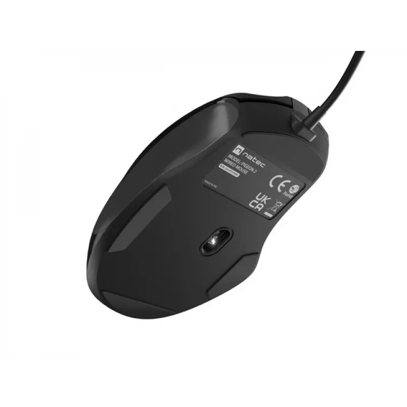 Juhtmega optiline hiir NATEC NMY-2047 USB Type-A, 4000 DPI, 6 nuppu, paremakäeline, taustvalgustus