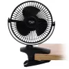 Adler laetav klambriga lauaventilaator | AD 7342 | Lauaventilaator | Must | Läbimõõt 15,5 cm | Kiiruste arv 3 | Võnkumine | 5 W