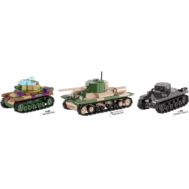 Ehituskomplekt COBI Renault R35 Valentine IX Panzer I 595 osa