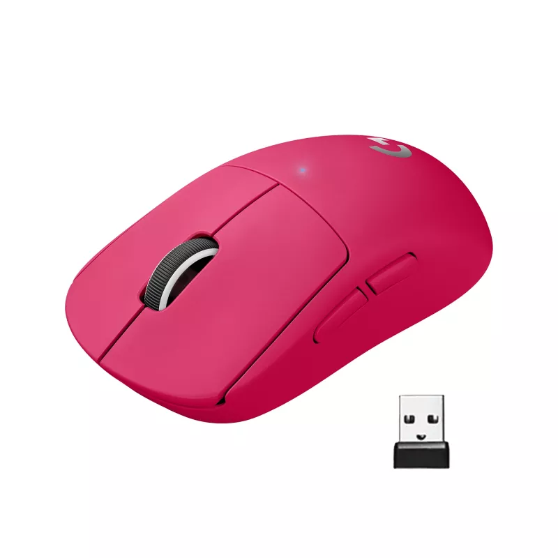 Logitech PRO X SUPERLIGHT juhtmeta hiir magenta hiir (910-005957)