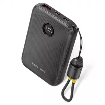 Akupank Vention FKAB0-C 10000 mAh, 2× USB-C + 1× USB-A, 22,5 W, must