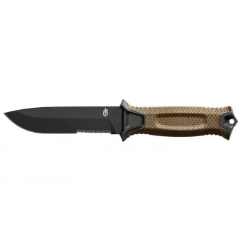 Ellujäämisnuga GERBER Strongarm Fixed Serrated Coyote