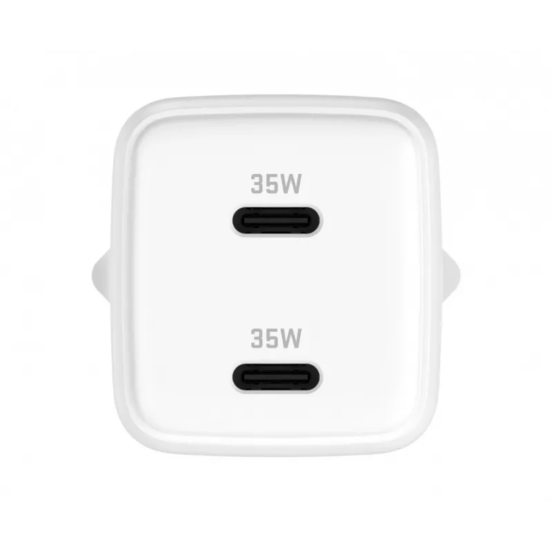 Seinakinnitusega USB-C laadija YENKEE G35D 2x18W Power Delivery 3.0 3A