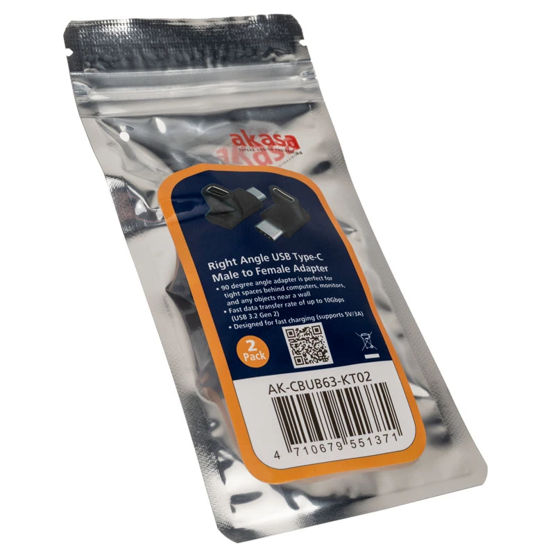 Pistikupesa soovahetaja USB USB-C Akasa AK-CBUB63-KT02