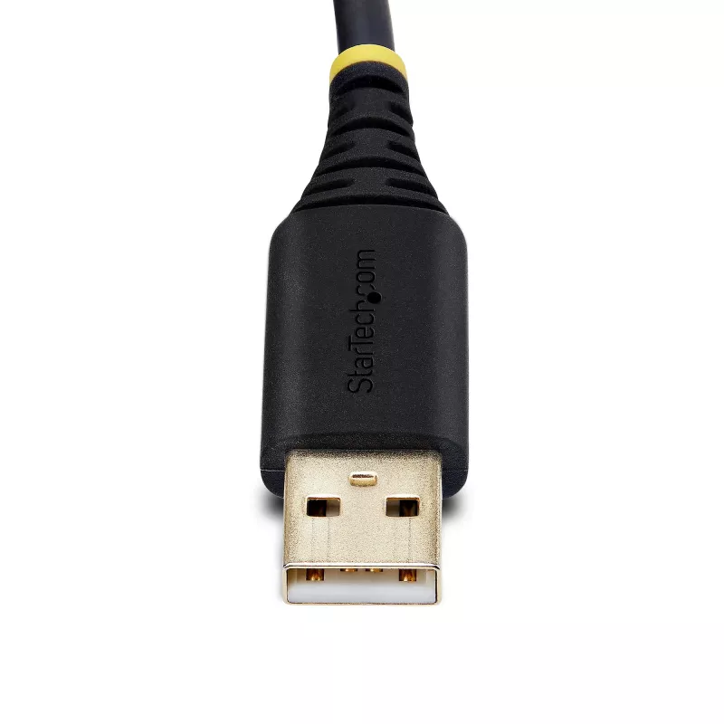 StarTech.com 2 jala (60cm) 2-pordiline USB-jadaliidese adapterkaabel, vahetatavad DB9 kruvid/mutrid, COM-i säilitus, USB-A – DB9 RS232, FTDI, 4. taseme ESD kaitse, Windows/macOS/ChromeOS/Linux – vastupidav TPE-konstruktsioon