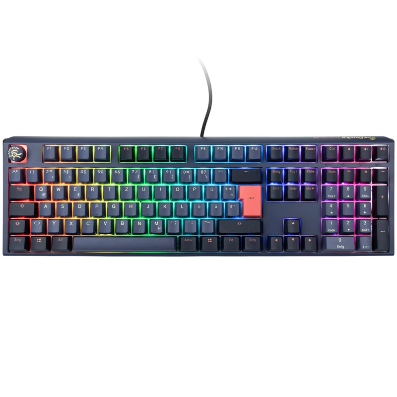 Ducky One 3 klaviatuur mängimiseks USB sinine