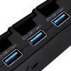 USB 3.1 Gen 1 lauajaotur SILVERSTONE SST-UC03B-PRO — 7 USB porti