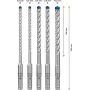 Puuritera Bosch läbimõõduga 8 mm mudel 2608900198 metalli ja puidu puurimiseks