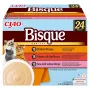 INABA Ciao Bisque kreemsupp maiused kassidele, kana, veise ja kalaga, 24 x 40 g