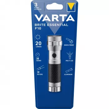 Taskulamp Varta Brite Essential F10 15608 201 401 — LED, 100 luumenit, kompaktne