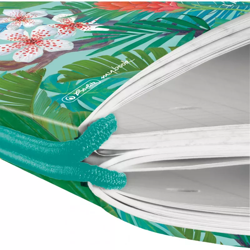 Märkmik Herlitz Ladylike Jungle A4 80 lehte roheline mitmevärviline