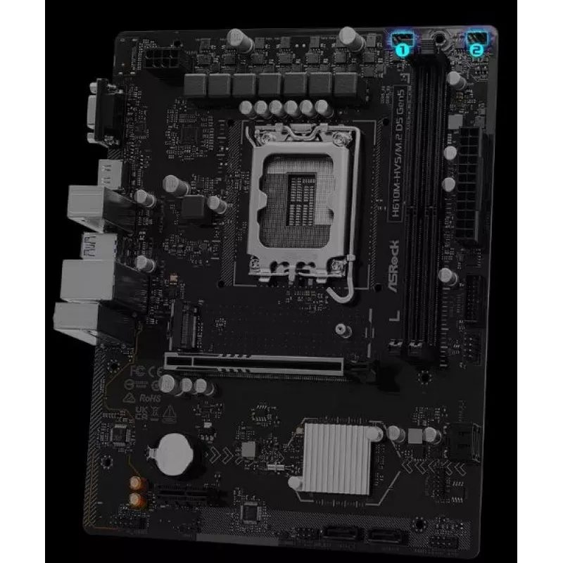 Emaplaat ASRock H610M-HVS/M.2 D5 GEN5 – LGA1700, DDR5, PCIe 5.0, mATX