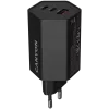 CANYON Laadija HEXAGON 65 GaN 65W 2xPD 1xQC EU Must (CND-CHAHEX65B)