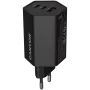 CANYON Laadija HEXAGON 65 GaN 65W 2xPD 1xQC EU Must (CND-CHAHEX65B)
