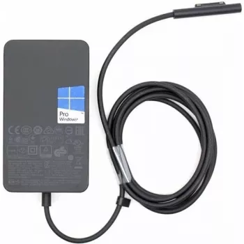 Microsoft Surface 65W toiteplokk sülearvuti tahvelarvuti Must AC sisekasutuseks USB 2.0 1,7 m
