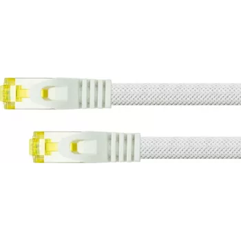 Python Series RJ45 paigalduskaabel Cat.7 toorkaabliga – riivikaitse (RNS) ja nailonpunutis – S/FTP – PiMF – halogeenivaba – 500 MHz – OFC – valge – 5 m (8070PY-050W)