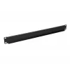 Rack blanking panel Extralink Front Blank Panel 1U 19 inch Must, terasest korpus