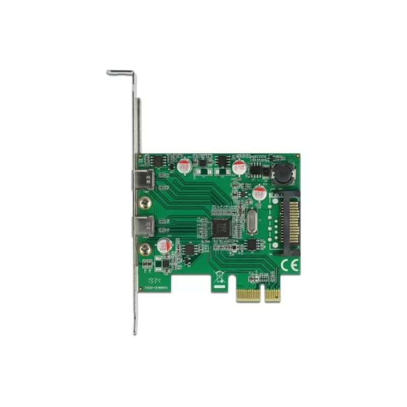 DeLOCK PCI Express x1 kaart 2 x USB USB-C™ emasporti