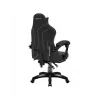 Mängutool huzaro Force 3.7 Carbon Must — ergonoomiline, reguleeritav kõrgus 107,5–116,5 cm, 5 ratast, nimme- ja kaelapadi