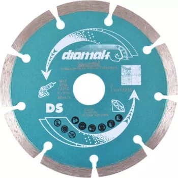 Makita teemantlõikeketas 125x22,23 DIAMAK D-61139 Läbimõõt 125 mm Siseläbimõõt 22.23/20 mm 1 tk