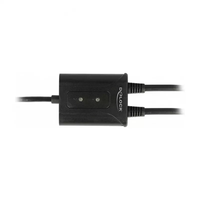 DeLOCK 63950 jadakaabel USB 2.0 Type-A 2 x RS-232 DB9 Must 0,6 m