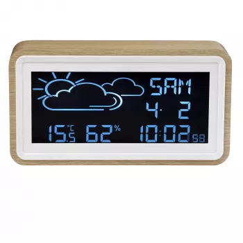 Digitaalne ilmajaam Denver WS-72 Wood LCD DC/aku