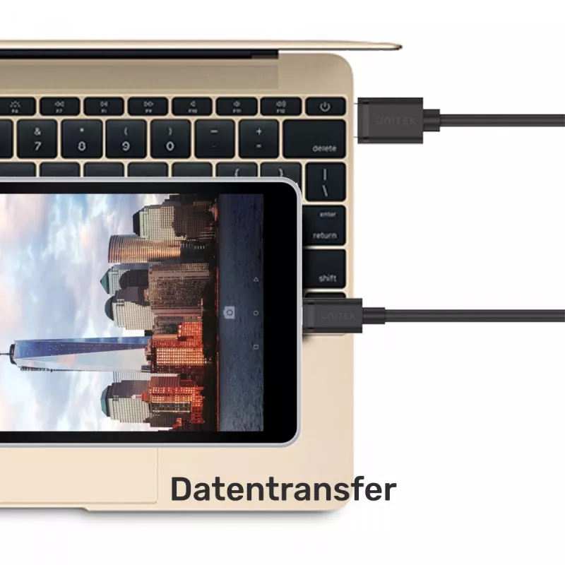 UNITEK C14069BK USB-kaabel 3 m USB A USB C