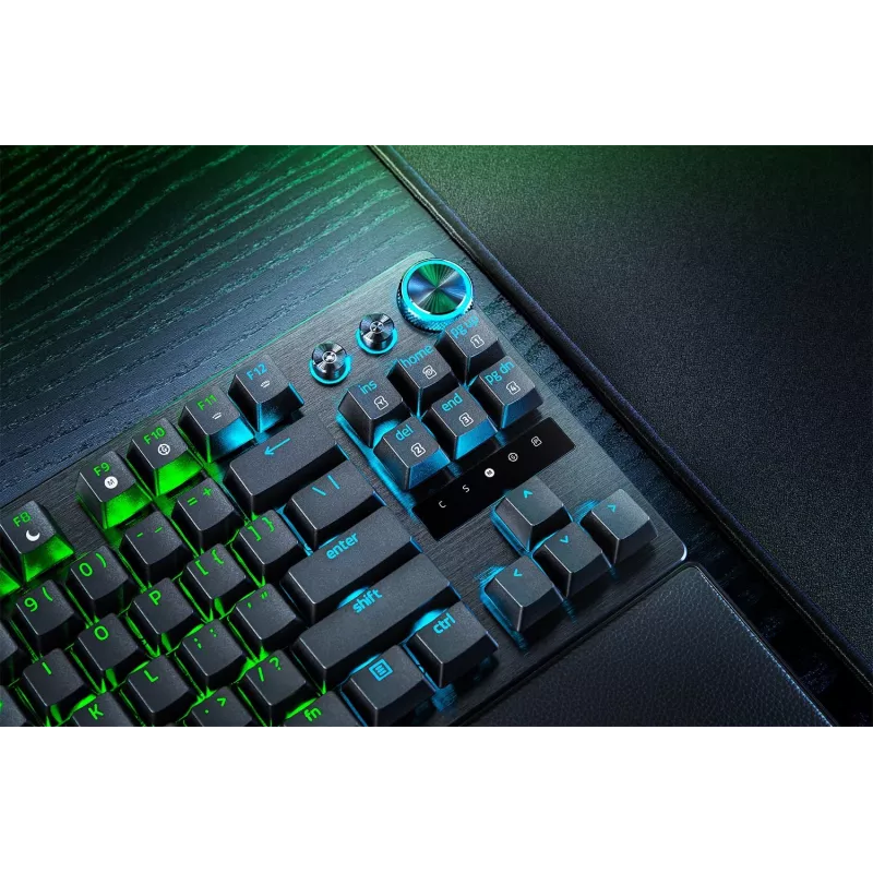 Razer Huntsman V3 Pro Tenkeyless 8KHz | Mänguklaviatuur | Juhtmega | USA | Must | USB Type-C | Razer Analog Optical Switch Gen-2