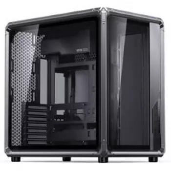 PC korpus Jonsbo X400, Midi-Tower ATX, karastatud klaasist külgpaneel, hall