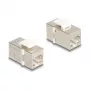 Keystone-moodul DELOCK 90637 — lame RJ-45, hõbe/valge, 16,1×29,9×20,7 mm