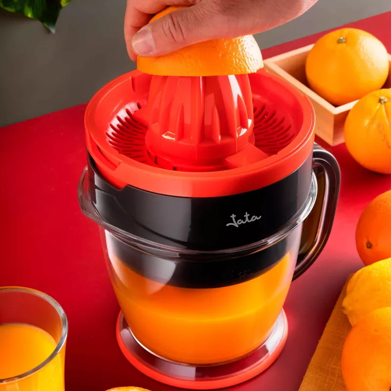 Electric Citrus Press JATA JEEX1422 1.2 L 40 W Must Red Transparent