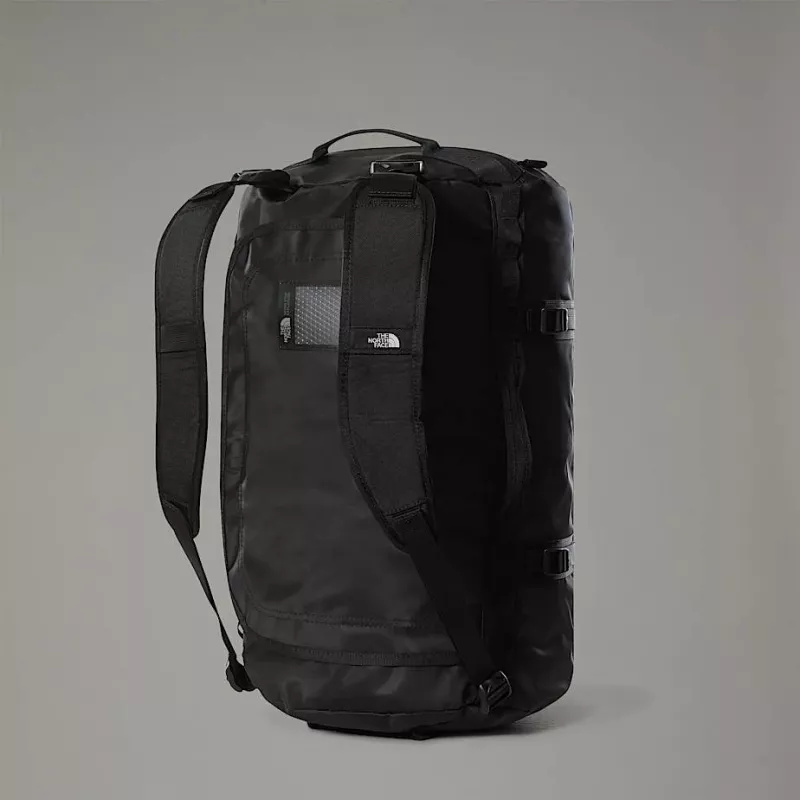 Duffel bag The North Face Base Camp S — 50 L, nailon/polüester, must/valge