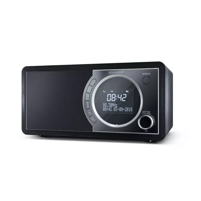 Sharp DR-450 digitaalraadio - must, isiklik, digitaalne, DAB, DAB+, FM, 87,5 - 108 MHz, 174,928 - 239,2 MHz, 3 W