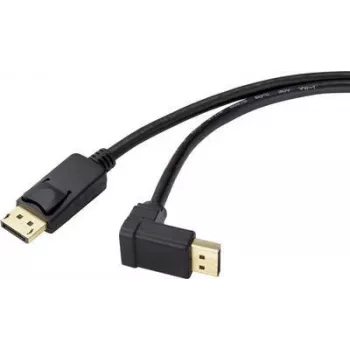 Renkforce DisplayPort ühenduskaabel 0,50 m SP-9163724 kullatud kontaktidega must [1x DisplayPort pistik - 1x DisplayPort pistik] (SP-9163724)