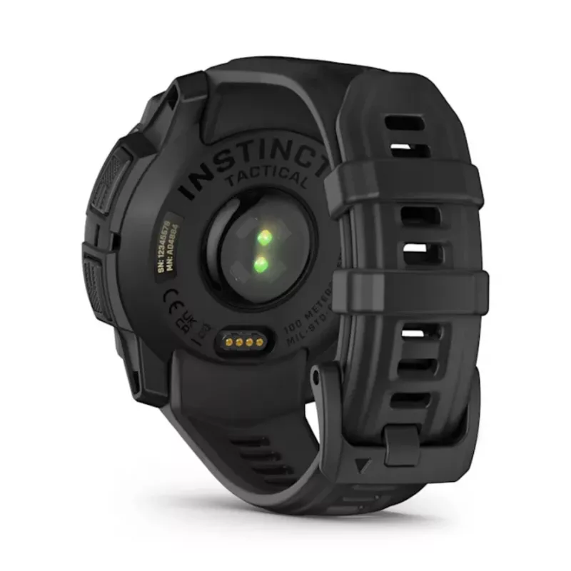 Nutikell GARMIN Instinct 3 45mm Solar Tactical Edition Must — 45mm, päikeseenergial laadimine, GPS, pulsikell