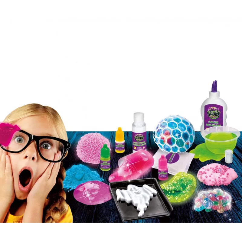Teaduskomplekt Liscianigiochi Crazy Science Slime in the dark 304-PL89239 — pimedas helendava lima katsekomplekt