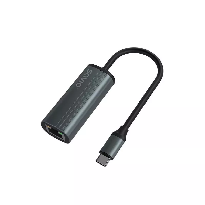 SAVIO Adapter USB-C 3.1 Gen.1 (M) RJ-45 Gigabit Ethernet (F), 1000 Mbps, AK-56, hall