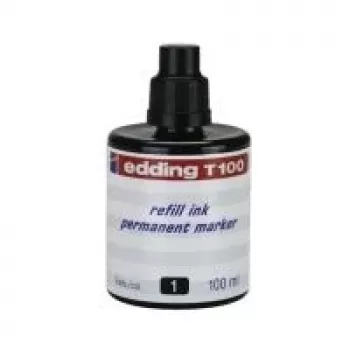 Markerite täitevedelik Edding T 100 Must 100 ml